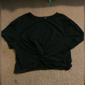 Black SHEIN crop top